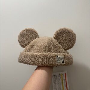 Tokyo Disney Mickey Tan Sherpa Hat (New)